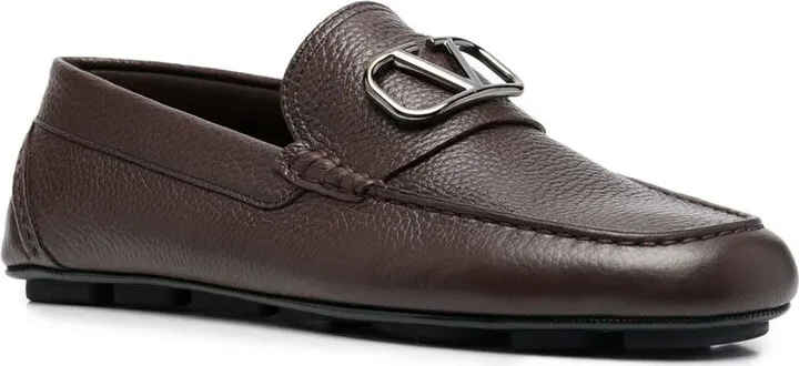 VLogo Signature leather driving shoes - Image 2