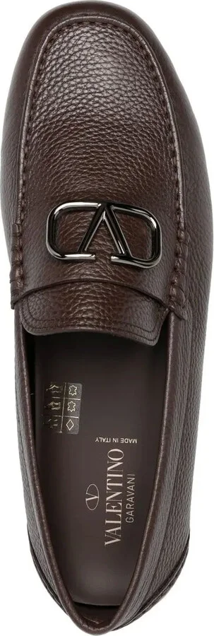VLogo Signature leather driving shoes - Image 4
