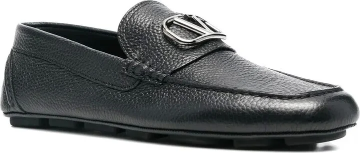 VLogo Signature leather driving shoes - Image 2