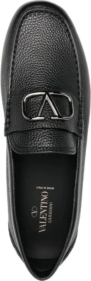 VLogo Signature leather driving shoes - Image 4