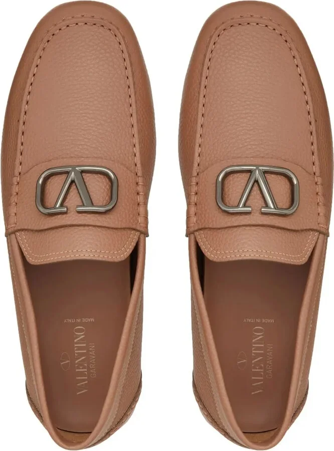 VLogo Signature leather driving shoes - Image 4