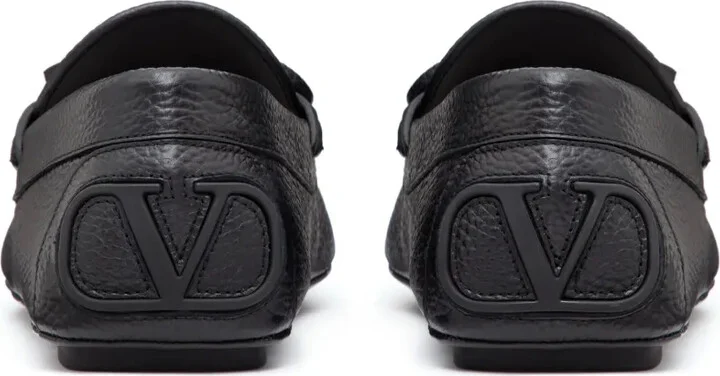 VLogo Signature leather driving shoes - Image 3