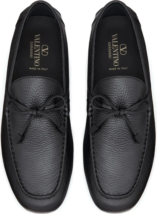 VLogo Signature leather driving shoes - Image 4