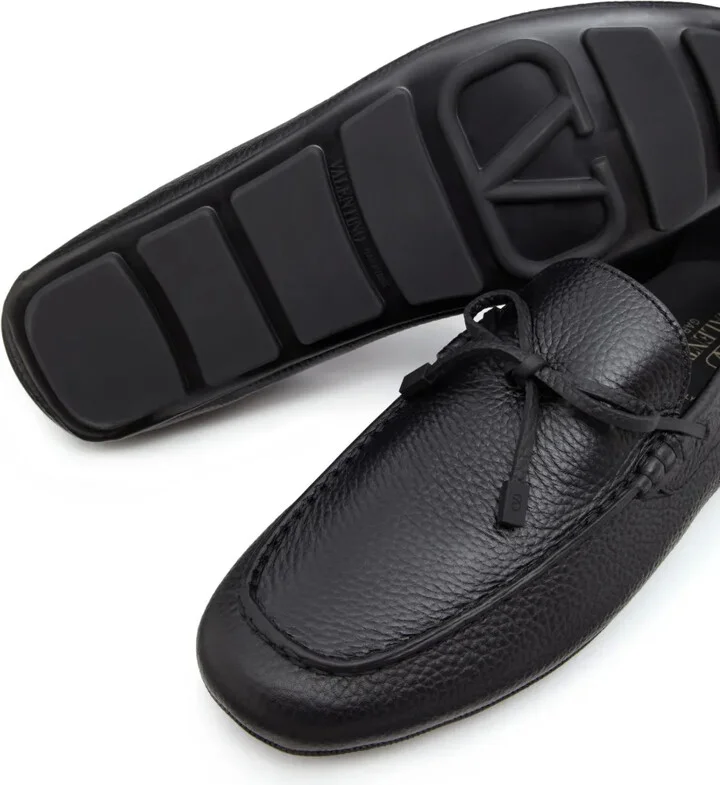 VLogo Signature leather driving shoes - Image 5