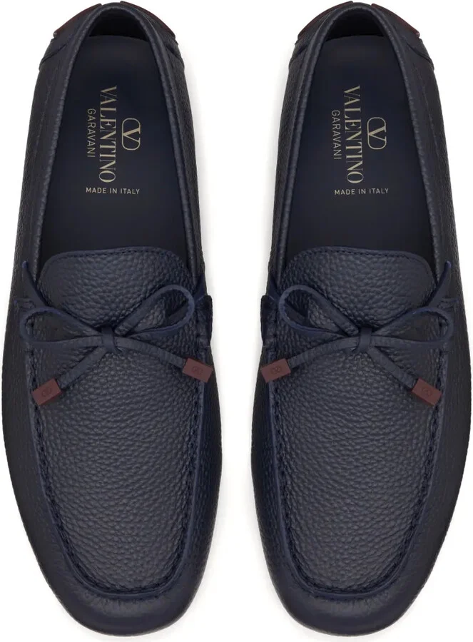VLogo Signature leather driving shoes - Image 4