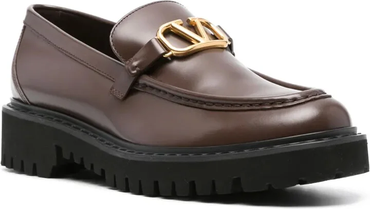 VLogo Signature leather loafers - Image 2