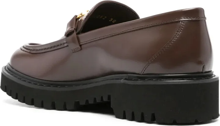 VLogo Signature leather loafers - Image 3
