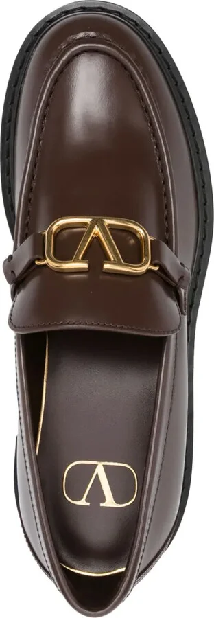 VLogo Signature leather loafers - Image 4