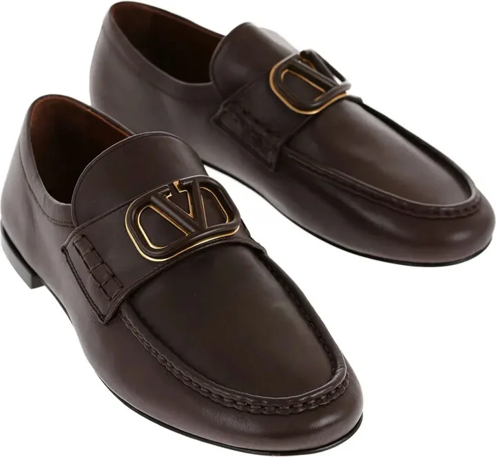 VLogo Signature leather loafers - Image 2