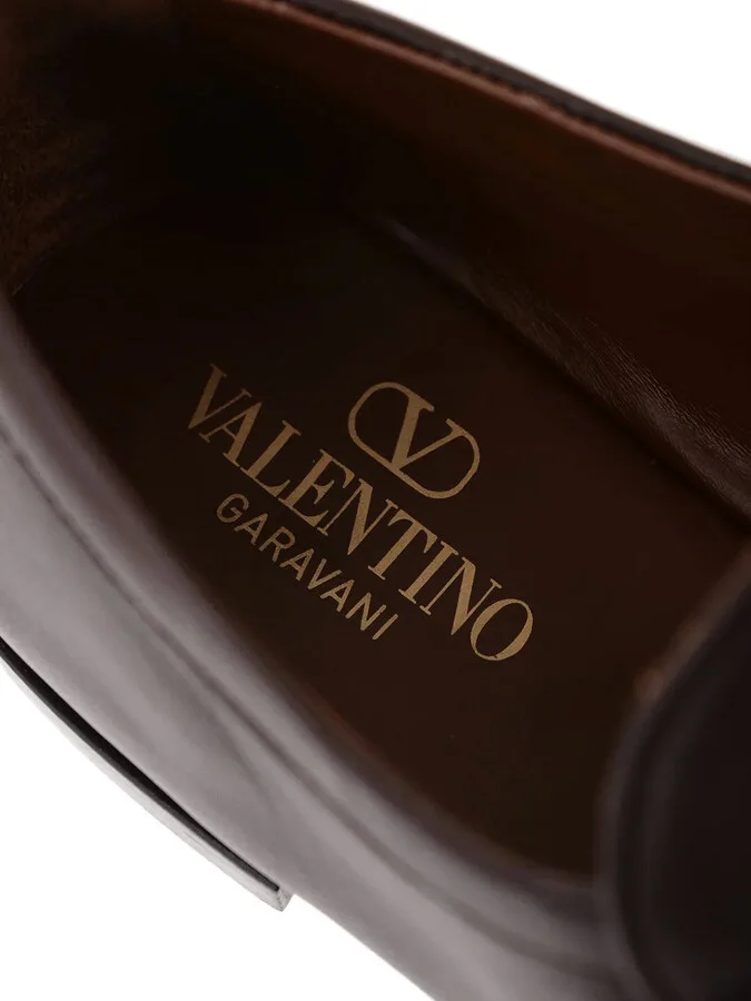 VLogo Signature leather loafers - Image 5