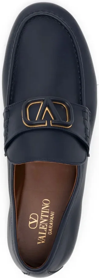 VLogo Signature leather loafers - Image 4