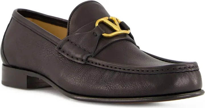VLogo Signature leather loafers - Image 5