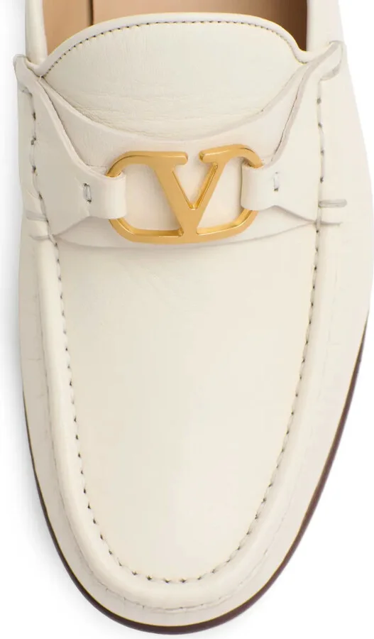 VLogo Signature leather loafers - Image 5