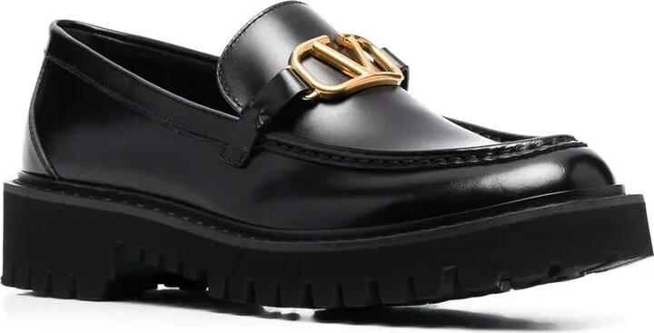 VLogo Signature leather loafers - Image 2