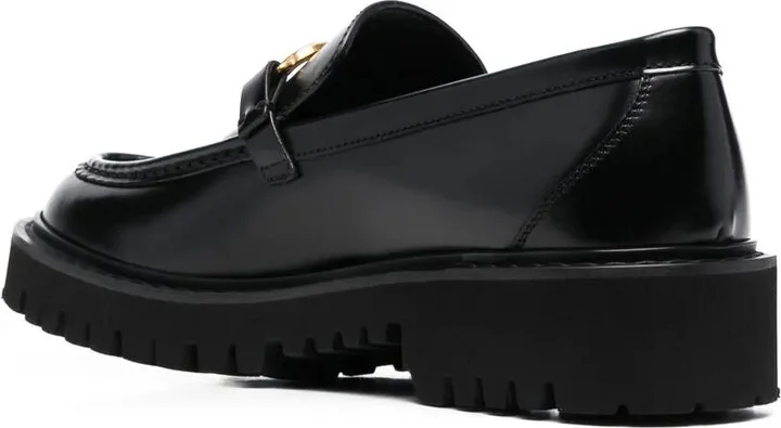 VLogo Signature leather loafers - Image 3