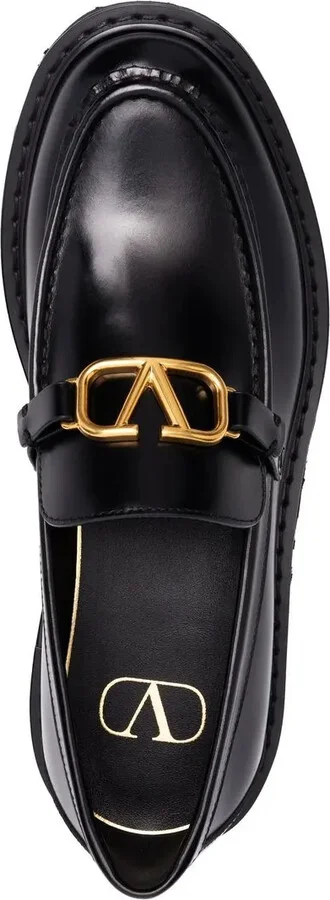 VLogo Signature leather loafers - Image 4