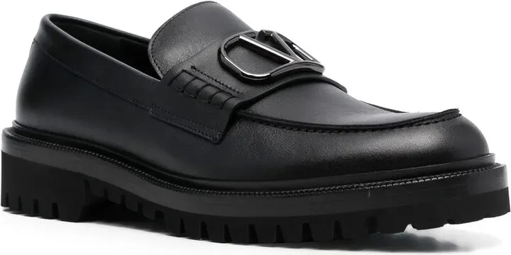 VLogo Signature leather loafers - Image 2
