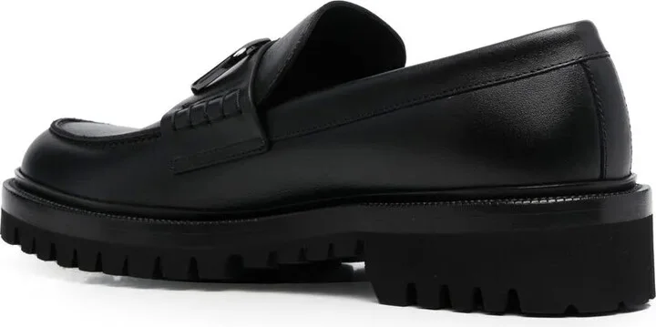 VLogo Signature leather loafers - Image 3