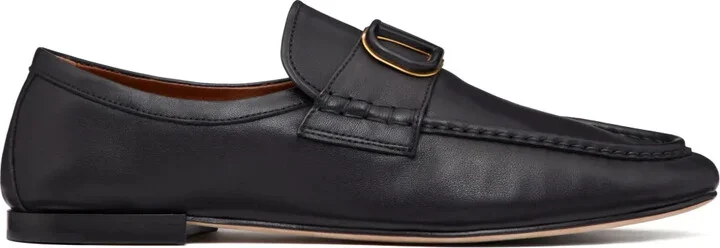 VLogo Signature leather loafers