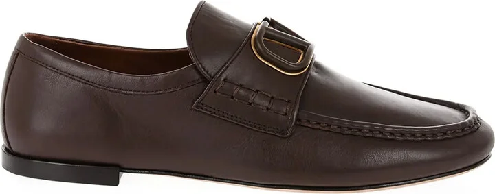 VLogo Signature leather loafers
