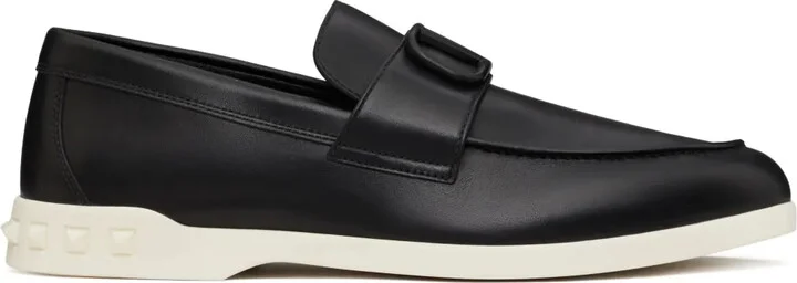 VLogo Signature leather loafers