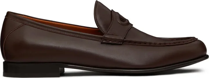 VLogo Signature leather loafers