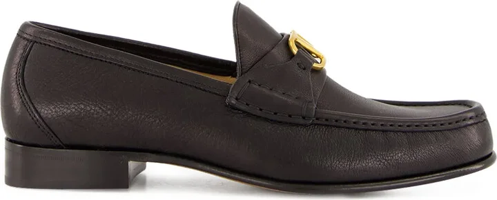 VLogo Signature leather loafers
