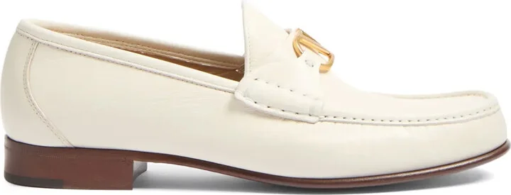 VLogo Signature leather loafers