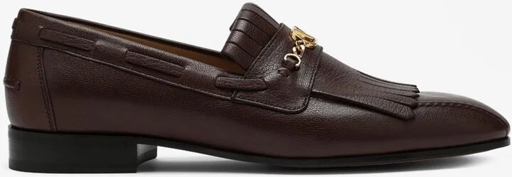 VLogo Signature Leather Loafers