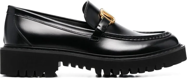 VLogo Signature leather loafers