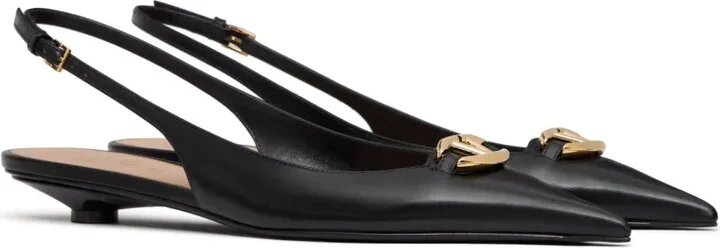 VLogo Signature leather pumps - Image 2