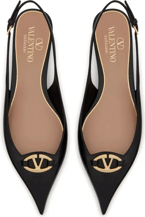 VLogo Signature leather pumps - Image 4