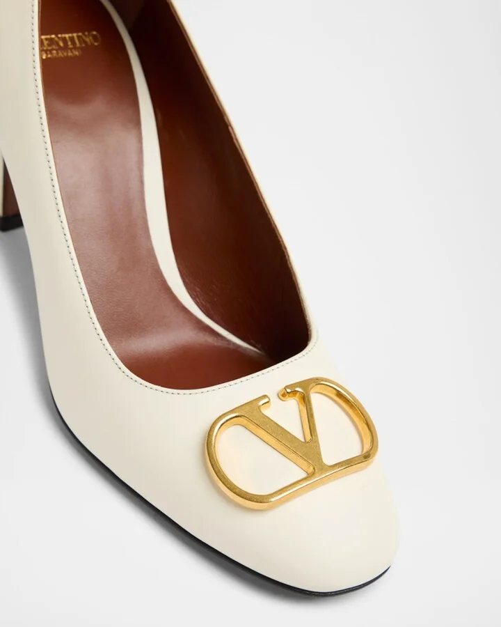 VLogo Signature Leather Pumps - Image 4