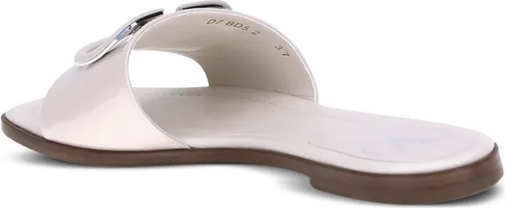 VLogo signature leather sandals - Image 3