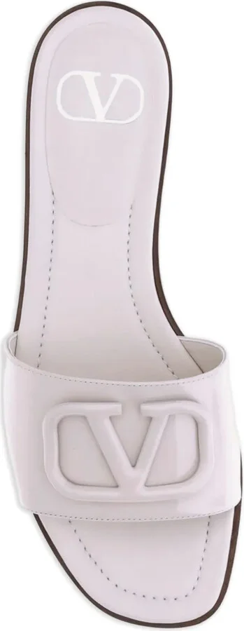 VLogo signature leather sandals - Image 4