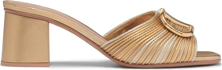 VLOGO Signature Metallic Slide Sandal - Image 3