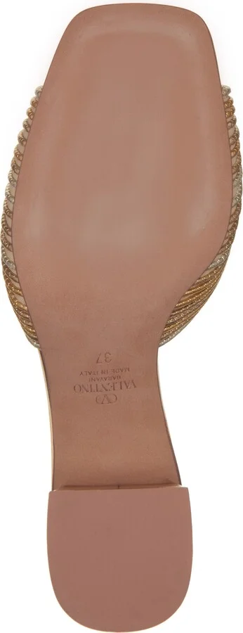 VLOGO Signature Metallic Slide Sandal - Image 6
