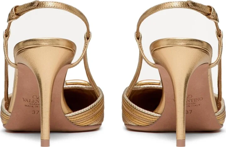 VLOGO Signature Metallic Slingback Pump - Image 5