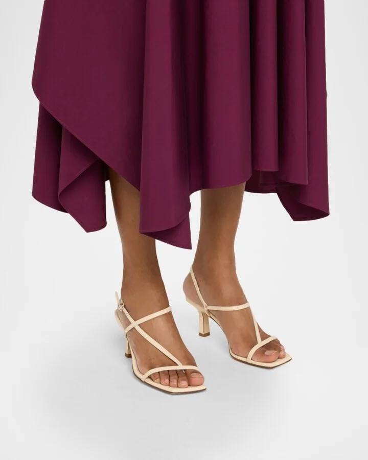VLogo Signature Nappa Leather Platform Sandals - Image 4