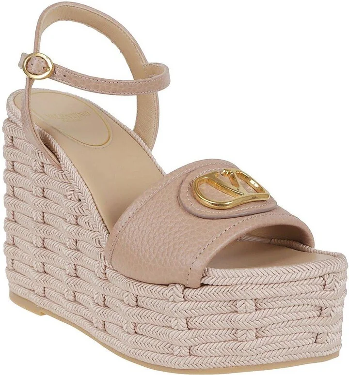 Vlogo Signature Open Toe Wedge Sandals - Image 2