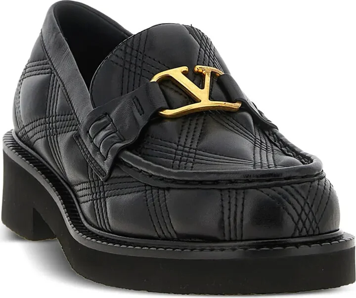 VLogo Signature quilted loafers - Image 2