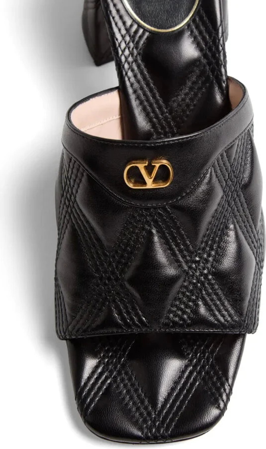 VLogo Signature quilted sandals - Image 4