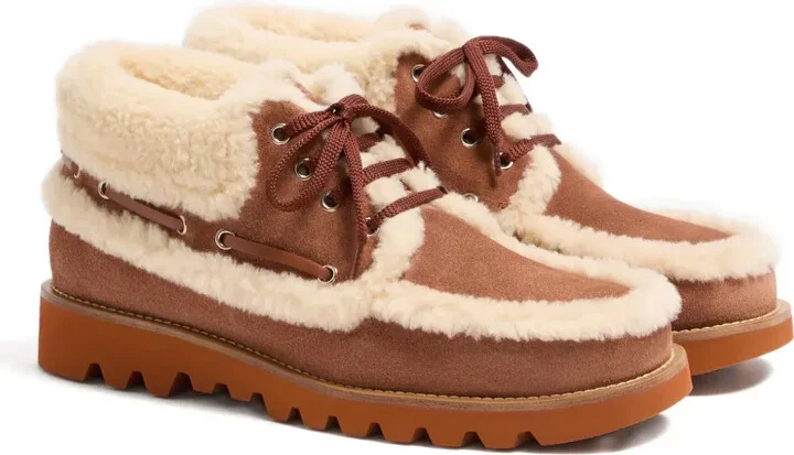 VLogo Signature shearling loafers - Image 2
