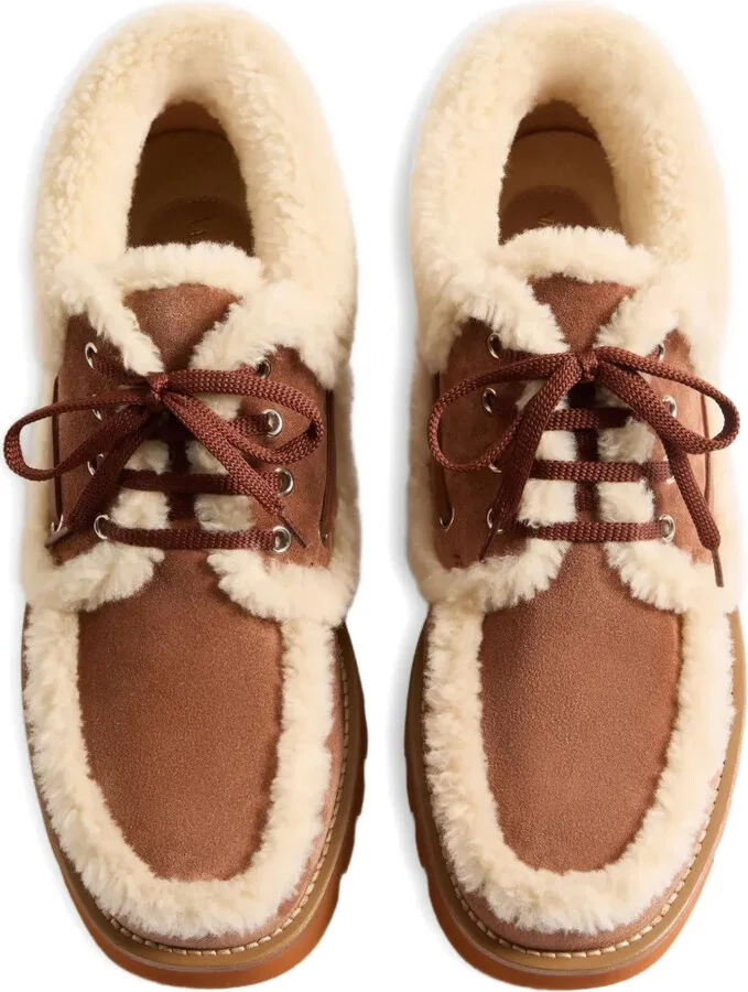 VLogo Signature shearling loafers - Image 3