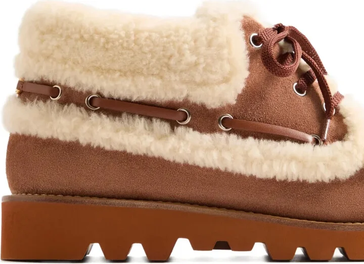 VLogo Signature shearling loafers - Image 5
