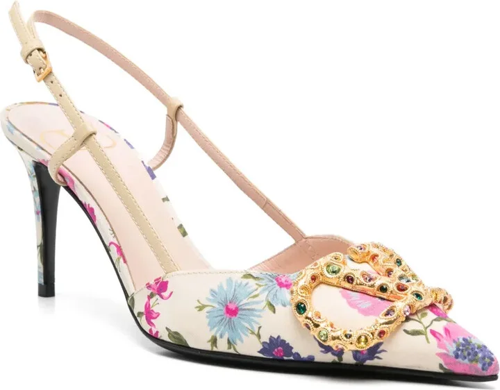VLogo Signature slingback pumps - Image 2