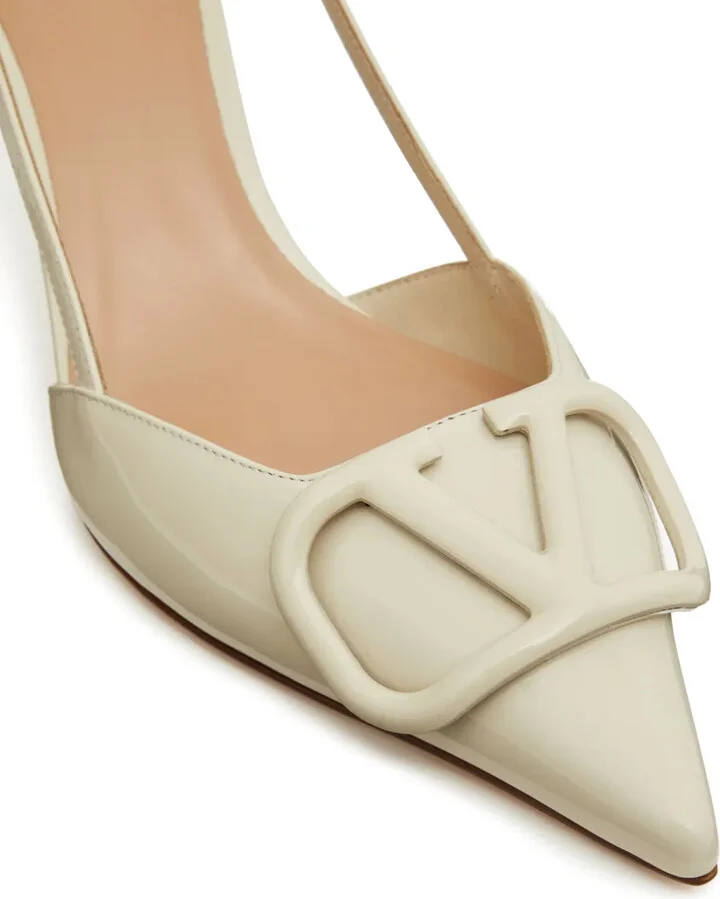 VLogo Signature slingback pumps - Image 5