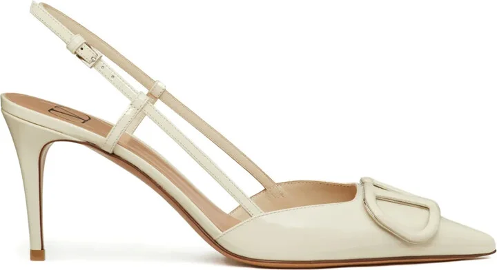 VLogo Signature slingback pumps