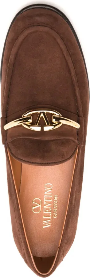 VLogo Signature suede loafers - Image 4