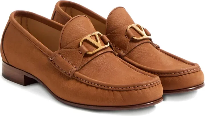 VLogo Signature suede loafers - Image 2